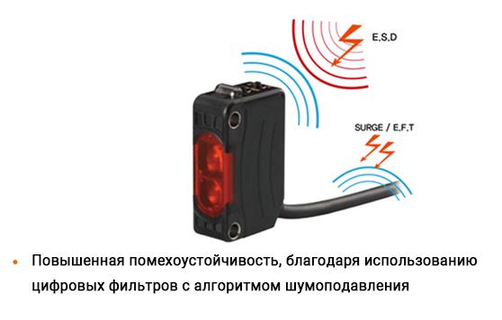 Улучшенная помехоустойчивость за счет использования цифровых фильтров с алгоритмом уклонения от шума