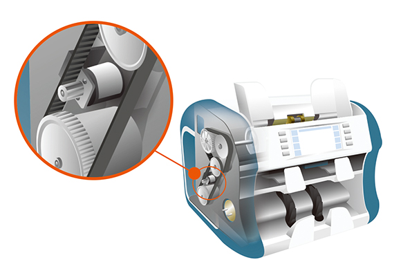 Application in automatic bill counting machines