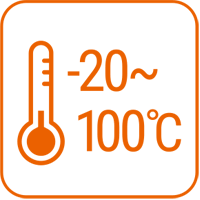 Значок диапазона температур -20~100℃