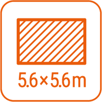 Значок зоны обнаружения 5.6x5.6 м
