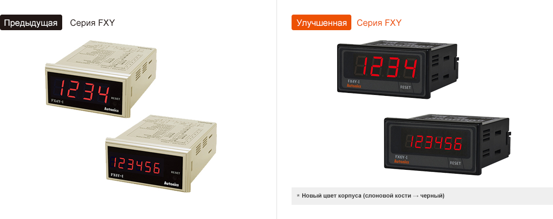 Предыдущая модель : FXY Series, Обновление : FXY Series *New outer case color (Ivory → Black)